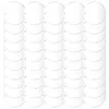 Decoración de fiesta 50 PCS 3 pulgadas Acrílico en blanco con agujero Círculo transparente Adorno Claro Redondo Navidad