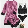 Fashion explosion silk women's pajamas lace dress Nightgown sexy pajamas set satin lingerie full coverage pajamas sexy short nightdress network red live