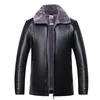 yxl-605 Natural Leather Jacket Men's Plus Size Fur All-in-One Casual Jacket for Autumn and Winter P4Fg#