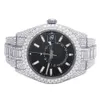 Op maat gemaakt herenmerkhorloge Ice out vvs moissanite diamanten mechanisch horloge