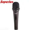 Микрофоны Superlux ECM718B, конденсаторный микрофон для прямого вещания для домашнего караоке и студии звукозаписи с кабелем 3 м