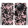 Flower PU Leather Wallet Cases For Xiaomi Redmi 13C Note 13 Pro K70E A3 Moto G Play 4G 2024 Power 5G 2024 Butterfly Sakura Lily Card Slot Holder Flip Cover PU Pouch