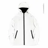 Neue Nacht Reflektierende Jacken Doppel Stoff Windjacke Mit Kapuze Jacke Männer Hip Hop Tänzer Sänger Wasserdichte Zipper Mäntel Outwear 02Ws #