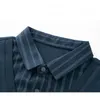 Sprężyna i jesień męski solidny kolor Fi Casual LG Tleeve Fake dwuczęściowy koszulka koszulka Polo Pulover Butt Buts z3em#