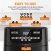 Crownful 7 Quart Air Fryer, Oil-Free Electric Pot With 8 Cooking Funktioner, LCD-digital pekskärm, Temperaturkontroll, skakning påminnelse, 1500W, UL