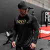 Männer Gym Lg Hülse T-Shirt Fitn Läuft Schnell Trocken Unterhemd Fi T O Neck Männliche Casual Kleidung Sweatshirts Tops 805Z #