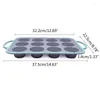 Baking Moulds Silicone Mousse Molds 12 Cup Dessert Round Shaped Chocolate Bakings Supplies Perfect Gift For Lover