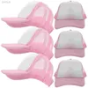 Bonés de bola 10 pcs unisex chapéu ao ar livre diy sublimação boné em branco transferência de calor diy chapéu de beisebol esportes boné 24327