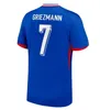 24 25 Benzema Mbappe Griezmann Soccer Jerseys 2024 France Kante Pogba Zidane Giroud Matuidi Varane Pavaro Equimemen