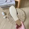 Luxe Dames Sandalen Strand Slippers Designer Slide Korrelig Koeienhuid Sexy Casual Sandaal Zomer Mode Dames Strand Platte Slippers maat 35-42