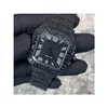 Высококачественные черные часы ручной работы с муассанитом для рождественского подарка для мужчин Купить сейчас у лучшего оптовика