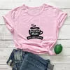 Женские футболки Футболка Instant Mum Just Add Coffee Хлопковая рубашка Подарок на день матери Уличный стиль Унисекс Обычная футболка с круглым вырезом