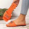 Kapcia Cain Womens Summer Slajd Flat Sandały na zewnątrz 2024 Nowy moda luksusowy projekt plażowy duży rozmiar 43 H240326C0MO