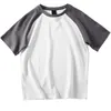 Cotton T Shirt Men Short Sleeve Solid Color T Shirts Summer High Quality Raglan T-shirt Simple Men Tees Korean fashion 240313