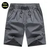 Shorts masculino casual diário all-in-one quarter calças respirável pele-friendly praia leve algodão overal