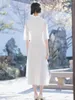 Vêtements ethniques Jeune style amélioré Ao Dai Cheongsam Femmes Été Haut de gamme Inversé Big Sleeve Retro Girls' Vêtements Robe chinoise