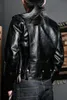 yr! Gratis fartyg.Populär japansk äkta skinnjacka.Classic Moto Rider J31 Tea Core HorseHide Coat.Luxury Brand Läderduk L9SM#