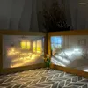 테이블 램프 창조적 인 선물 조명 사진 프레임 작은 밤 가벼운 ins 스타일의 그림자 장식 램프 거실 침실 벽 램파 라스 LED