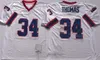 1960 1994 XXV Football 78 Bruce Smith Trikot 83 Ander Reed 32 OJ Simpson 12 Jim Kelly 34 Thurman Thomas Team Blue White Man Vintage 35. Jahrestag 75. genäht