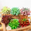 Fiori decorativi 11 pezzi piante grasse artificiali multicolori assortite aloe di cactus con texture finta per decorazioni per la casa di nozze