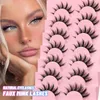 رموش كاذبة 1/2pcs groinneyaeyelashes 3d رموش طبيعية ناعمة الناعمة المانجا ماكياج امتداد الرموش