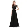 Feestjurken Chiffon zomerjurk Dames Vintage elegante slanke kant Lange bruiloft bruidsmeisjes Maxi vestidos