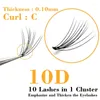 False Eyelashes QSTY-False Professional Makeup Individual Cluster Eye Lashes Grafting Fake 60Pcs