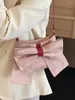 Sznurka Trendy Bow Design ramię w torbie krzyżowe TOTE Women torebki i torebki 2024 Wegańskie skórzane damskie buty Messenger Torka