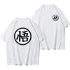 Summer fi anime s goku cosplay t-shirt cott short hylsa toppar tee löst överdimensionerade casual t shirts män harajuku kläder p6bp#