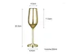 Wine Glasses 2PCS 200ml Stainless Steel Champagne Glass Goblet Fall-resistant European Bubble Wedding Red Sweet Home