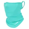 Foulards coupe-vent anti-poussière masque de vélo mode couleur unie soie moto écharpe respirant cou guêtre été