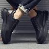 Повседневная обувь мужская мода инструментализация в британском стиле ретро низкоквальные кожаные ботинки для мужчин