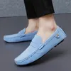 Casual Shoes Fashion England Gentleman Men Business Formal Dress Colorful Pink Yellow Wedding Groom Moccasin Party Evening