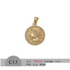 السحر Amet Magical Lucky Symbol Moon Key Coin Cross Cross Jewelry 18K Gold Gold Plated Feething Homps for Women Drop Deliver