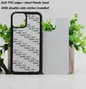 Blank 2D Sublimation TPU PC Phone Cases for iPhone 15 14 13 11 Pro Max SE 12 X XR XS مع إدراج الألومنيوم 1