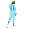 Women'S Tracksuits Womens Two Piece Set Tracksuit Jogging Suit Streetwear Running Sportswear Zipper Hoodies Long Pant Drop Delivery A Dh3Gb