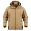 Velo quente outono inverno rugby beisebol militar ao ar livre homem casaco jaqueta tático pele de tubarão softshell jaqueta para homens y34k #