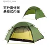 텐트 및 대피소 자연 하이킹 새로운 업그레이드 티 모양의 U 자형 구름 피크 2 텐트 야외 2 인 Ultralight Camping Tents24327