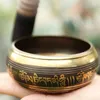 Decorative Figurines Nepal Handmade Tibetan Singing Bowl Set Wall-dishes Resonance Healing Meditation Chakra