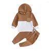 Set di abbigliamento Abiti invernali per neonata Pullover casual in pile Felpe con cappuccio e leggings Set completo Tuta calda Abbigliamento da gioco accogliente