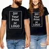 Aangepaste T-shirt voor mannen vrouwen maken uw ontwerp tekst mannen vrouwen print origineel ontwerp hoge kwaliteit geschenken tshirt dames tshirt 240321
