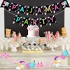 Decorazione per feste Banner pigiama per ragazze Pigiama stamina Ghirlanda Pigiama party Decorazioni a tema Baby Shower Compleanno Forniture spa