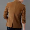 Mens Jacket Top Autumn Red Wine Velvet Fashion Casual Set Jacket Mens Wedding Groom Singer Slim Fit Mens Jacket 240327