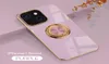 Luxury Electroplating TPU Phone Cases Rotating Ring Holder Kickstand Cover for iphone 13 11 12 pro max Rings Case1490328