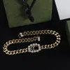 Collier de luxe de haute qualité, chaîne épaisse rétro, chaîne fine, accessoires de bijoux pour hommes et femmes