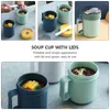 Dijkartikelen Cereal Cup Breakfast Soup Bowls met deksels Plastic water Patcher Micro-golf oven