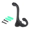 Hooks 1pc Cast Iron Wall Mounted Hangers Simple Design Hat/Clothes/Coats/Bags/towel Kitchen Bathroom Home Decor Furniture