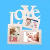 Frames Hollow Love Wooden Family PO PATURE Table murale décor