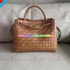 Andiamo Designer Bag Tote Bag B Família de 8 linhas de fivela original Couro de couro portátil portátil ombro único