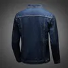 Printemps Automne Bleu Vintage Denim Manteau Casual Workwear Veste Fit Beau Denim Manteau surdimensionné vêtements moto clips 17Lc #